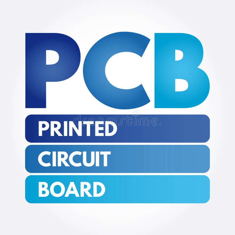 PCB Printed Circuit Board Acronym Stock Illustration Illustration