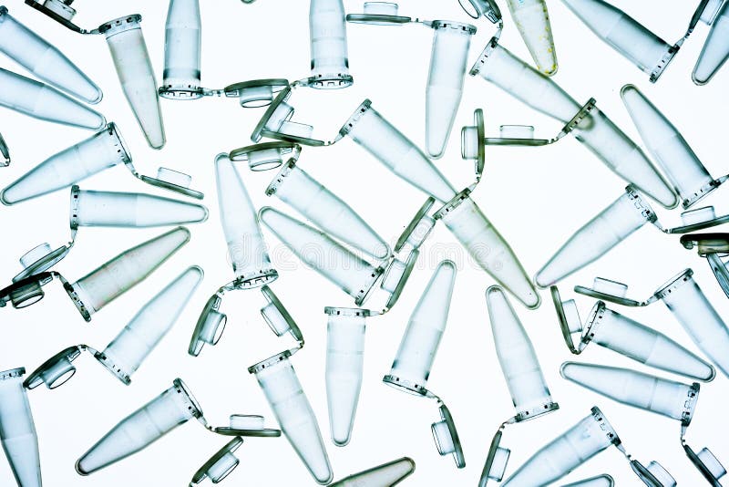 PCR Microtube on a White Background, PCR Test Tube on a White