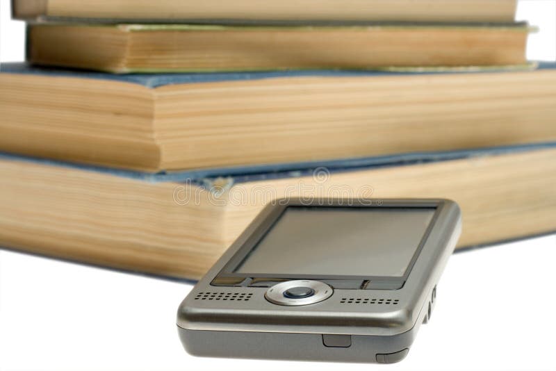 PDA et livres photographie stock libre de droits PDA et livres photographie stock libre de droits