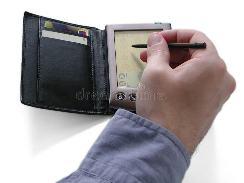 PDA et main photographie stock libre de droits PDA et main photographie stock libre de droits