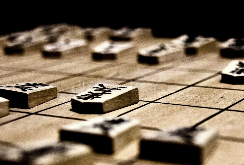 Jogo De Xadrez Japonês (Shogi) Imagem de Stock - Imagem de torre,  tradicional: 13482577