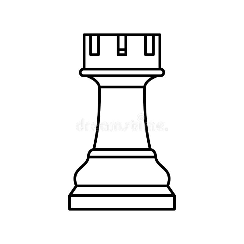 peça de torre de xadrez 2494121 Vetor no Vecteezy