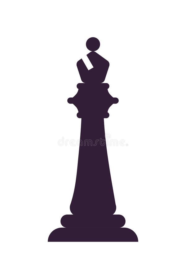 ilustração da arte da linha do vetor do bispo do xadrez. 3608154 Vetor no  Vecteezy
