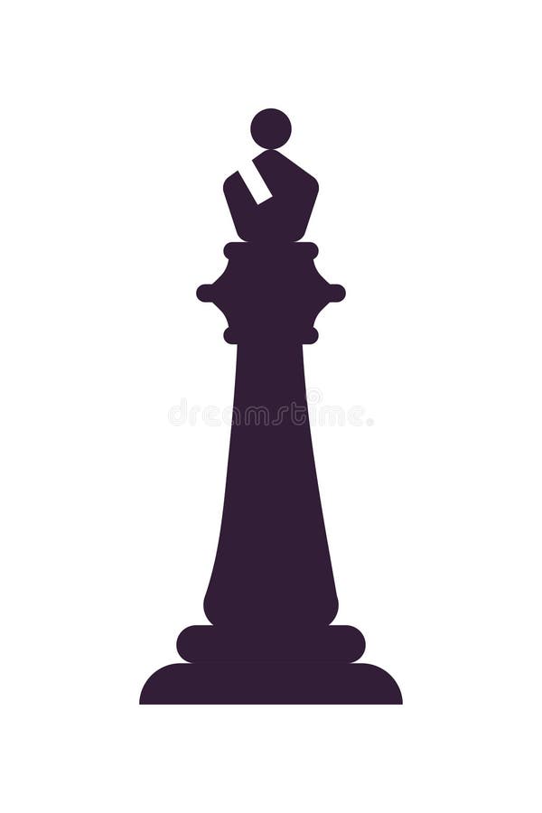 Bispo Xadrez Botão Simples Do Vetor. Ícone Empate Imitação Com Giz Branco  No Quadro Negro. Pictograma Plano E Fundo Da Placa De Escola. Ilustração  Símbolo Ilustraciones svg, vectoriales, clip art vectorizado libre