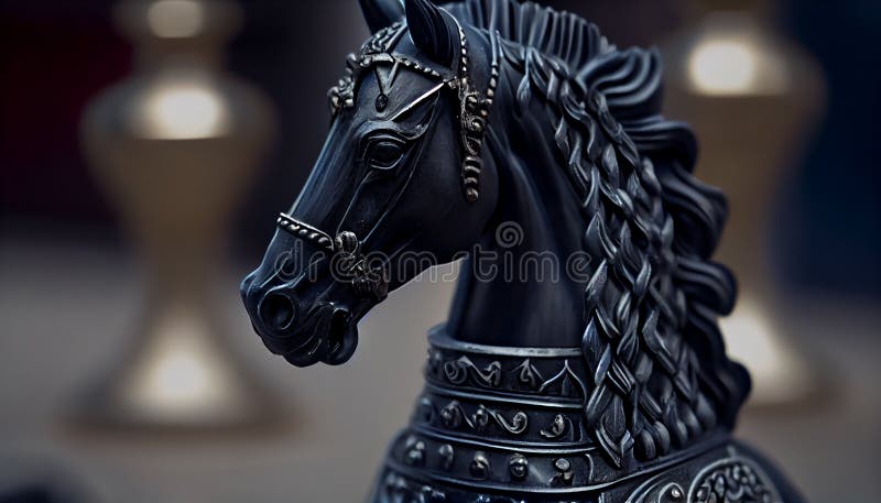 ilustração de cavalo de xadrez em estilo 3d isométrico 14376101 PNG