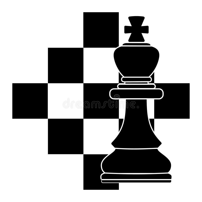ilustração em vetor linha arte xadrez rei. 3608155 Vetor no Vecteezy