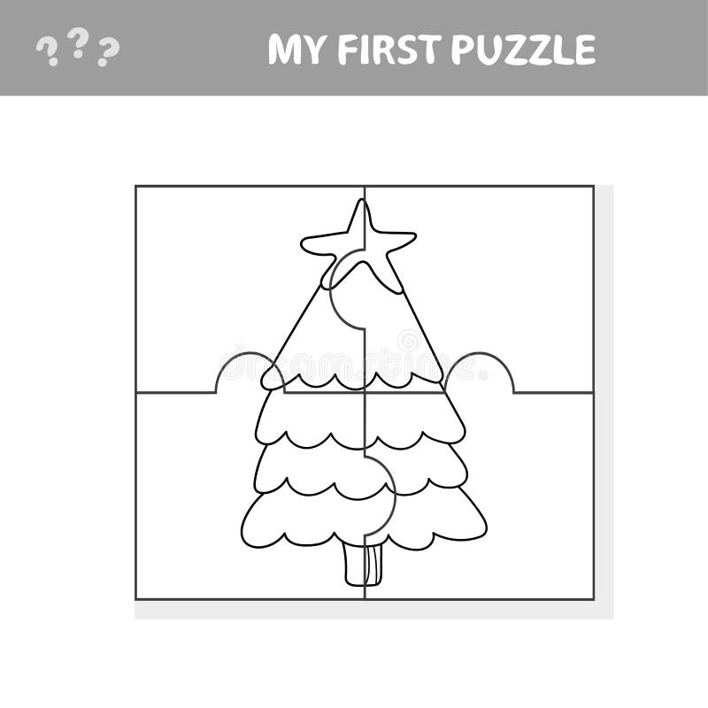 um jogo de quebra-cabeça para crianças, encontre a sombra certa. árvore de  natal dos desenhos animados. 15512239 Vetor no Vecteezy