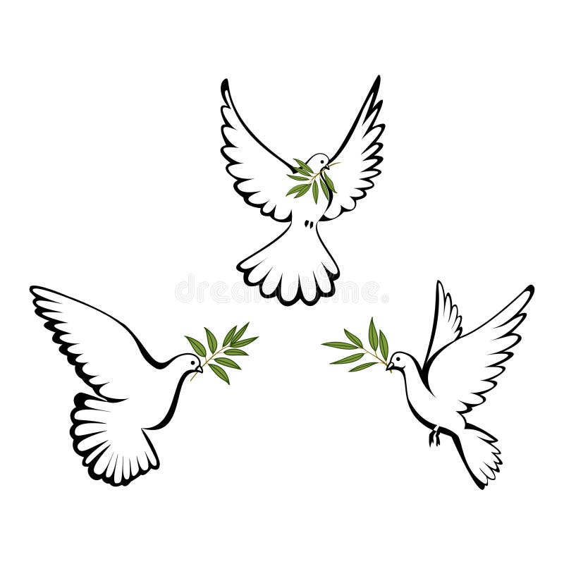 Peace dove vector illustration