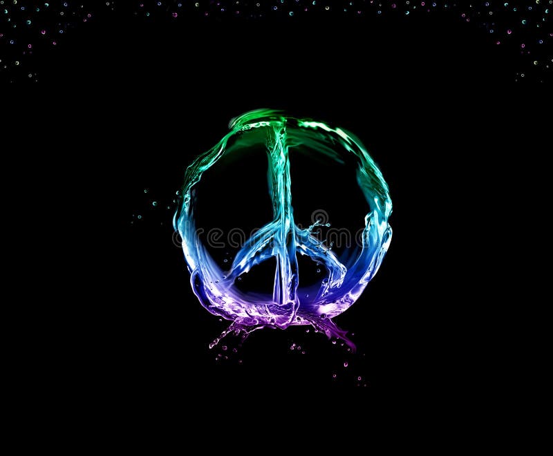 Peace and Love on Black stock photos Peace and Love on Black stock photos