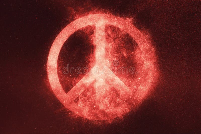 Peace Sign, Peace Symbol . Abstract Night Sky Background Stock Illustration  - Illustration of blue, background: 101267734