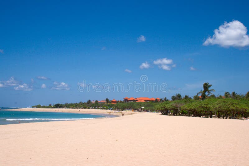 Peaceful beach scene