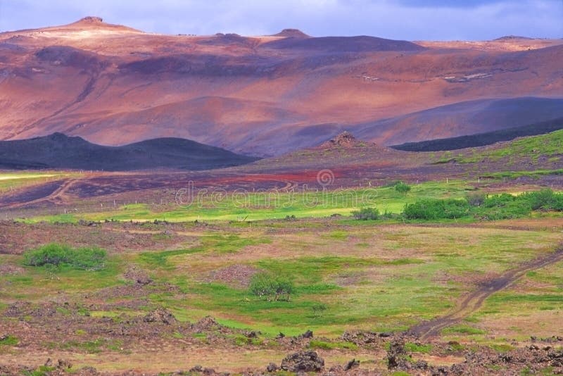 Peaceful landscape in Iceland royalty free stock photo