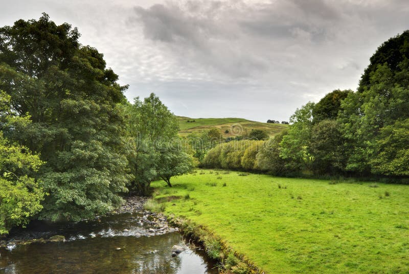 Peaceful river scene in Kentmere