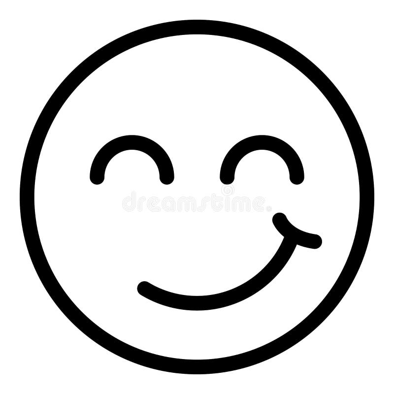 Peaceful Smiley Emoji Stock Illustrations 88 Peaceful Smiley Emoji