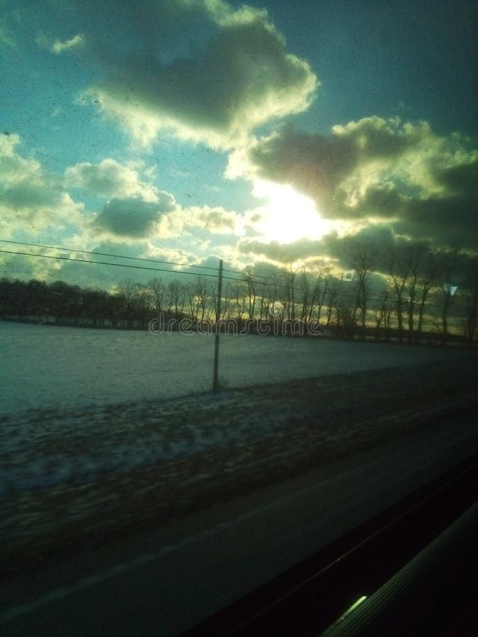 Peaceful Winter in North Dakota Stock Photo Image of north, february