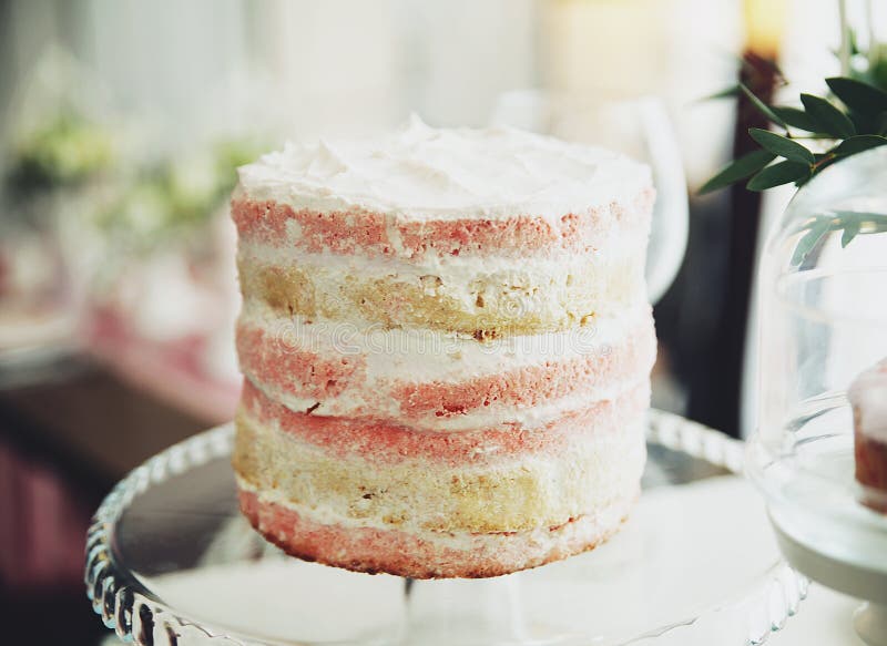 Peach cake stock photo. Image of fragrant, food, white 91395618