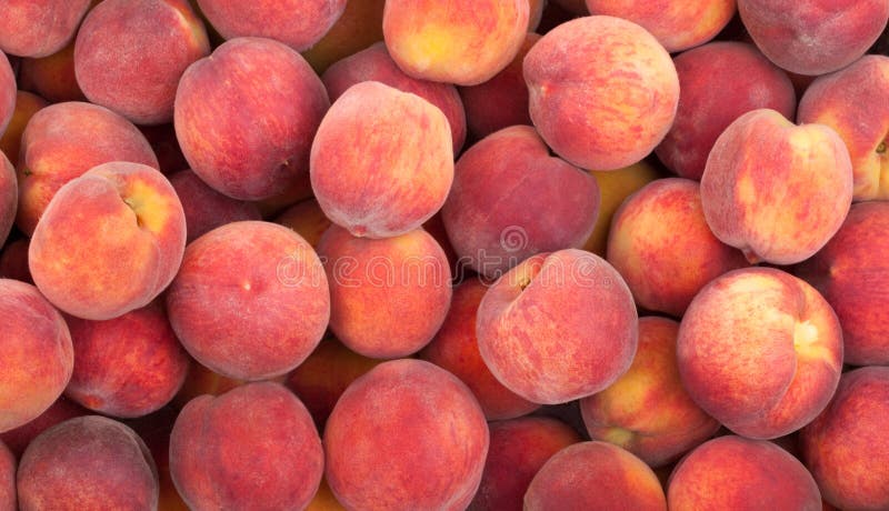 Viele süße Früchte Pfirsich hintergrund.