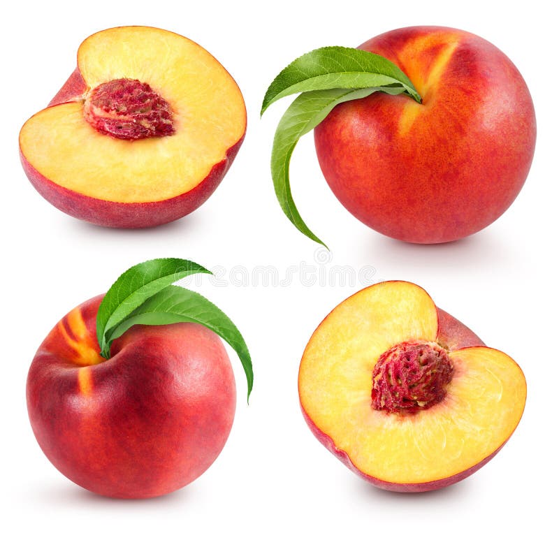 Peach fruits isolated stock photo. Image of sweet, object 89845506