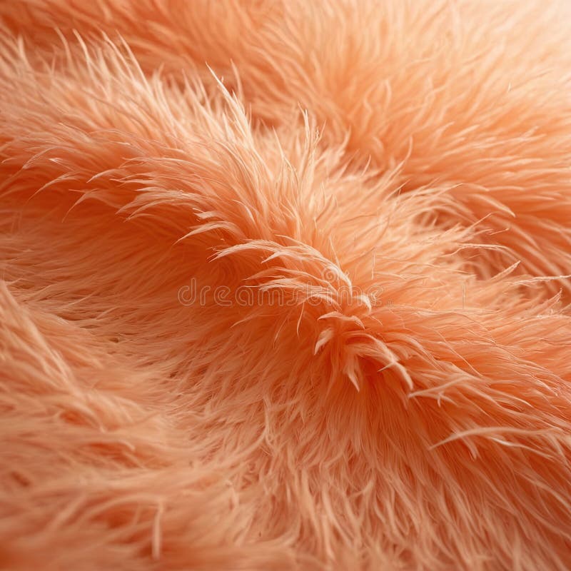Peach fuzz color abstract furry texture stock illustration