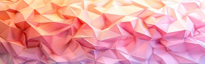 Peach Fuzz Triangular Gradient Background for Website and Print Design royalty free illustration