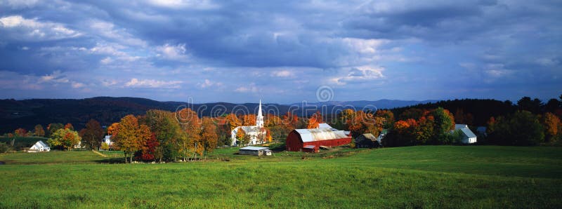 Peacham, VT im Fall stockbild Peacham, VT im Fall stockbild