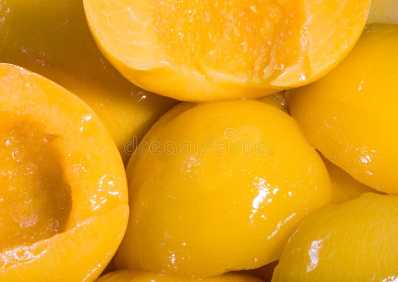 Peaches in syrup stock image. Image of detail, juice 33515807