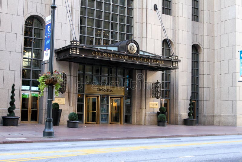 191 Peachtree Tower, Atlanta, GA. Editorial Photo - Image of business