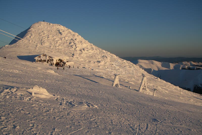 Peak Chopok in the ski resort Jasna - Slovakia