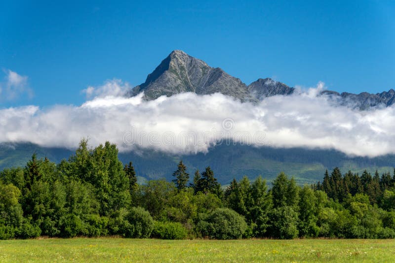 Peak Krivan in High Tatras mountains, Slovakia