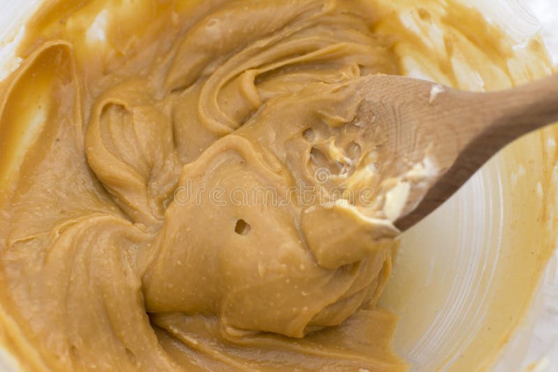 Peanut Butter Measuring Cup On Grey Stock Photo 225772072