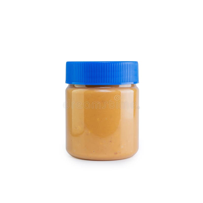 Download Peanut Butter Jar Mockup Isolated On White Background File Contains A Clipping Path Stock Photo Image Of Butter Paste 192241762