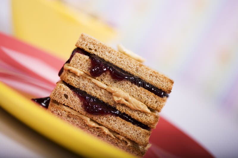 Peanut Butter and Jelly Sandwich Stock Photo Image of food, eating 4732280