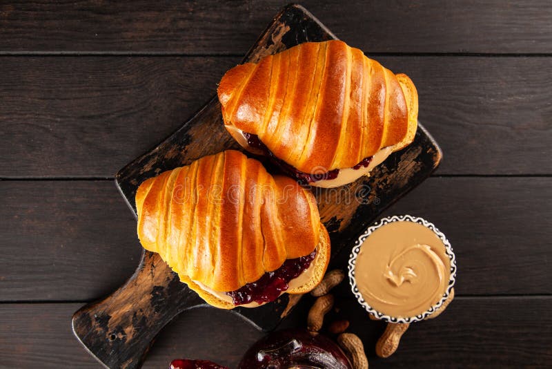 Peanut Butter and Jelly Sandwich Stock Photo Image of french, jelly