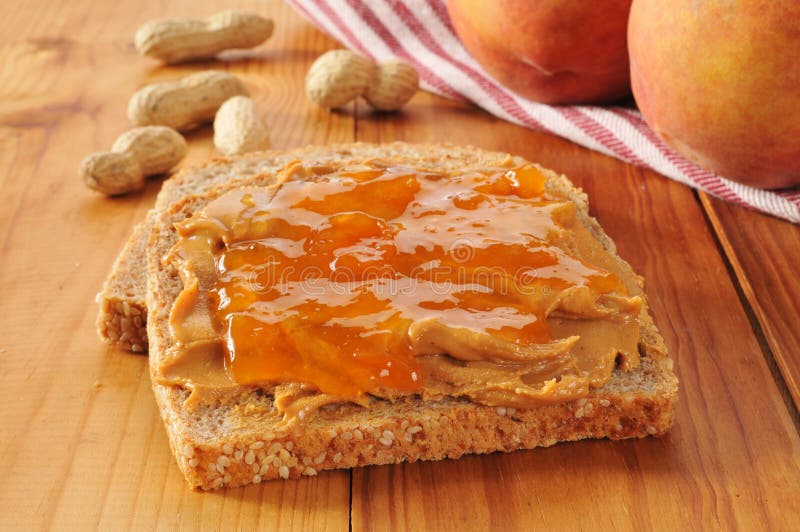 Peanut Butter and Jelly Sandwich Stock Photo Image of seeds, sesame