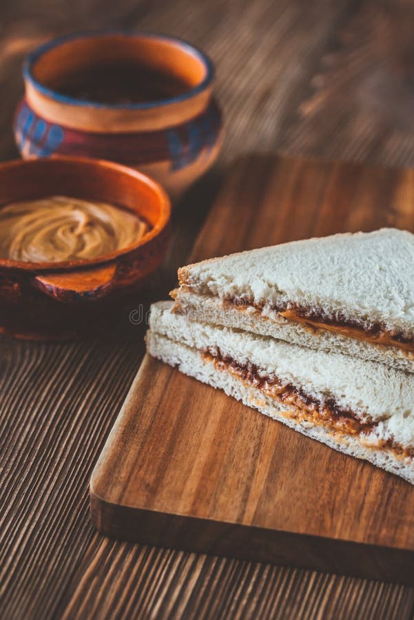 A peanut butter and jelly sandwich royalty free stock photos A peanut butter and jelly sandwich royalty free stock photos