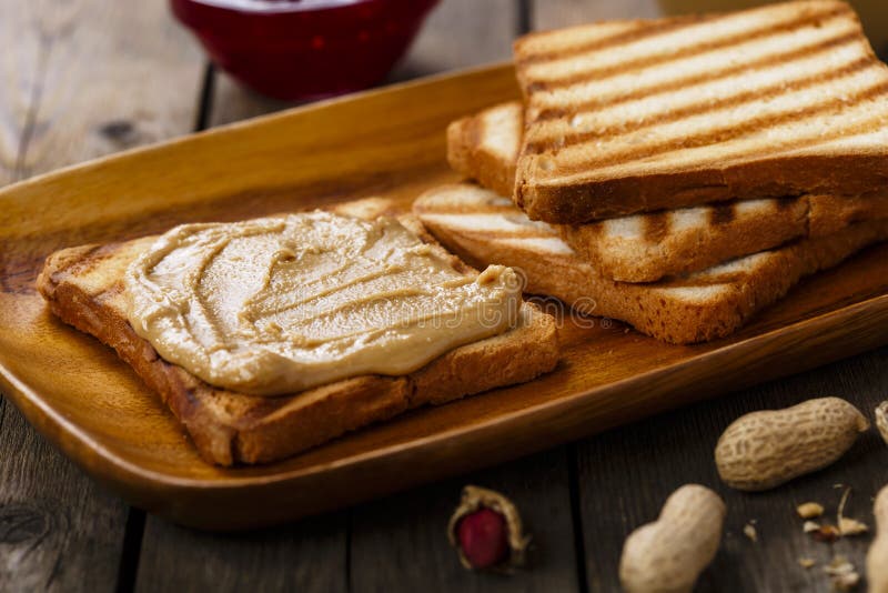 Peanut butter sandwich stock image. Image of delicious 47567873