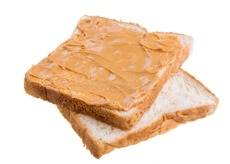 Peanut Butter Sandwich And Bread Stock Image Image Of Groundnut Wheat