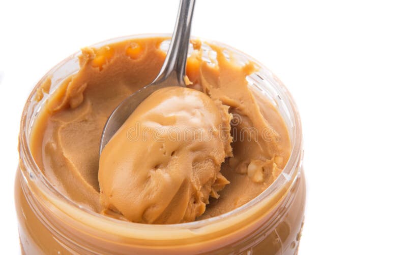 Peanut Butter with Small Spoon II Stock Photo Image of metal, natural