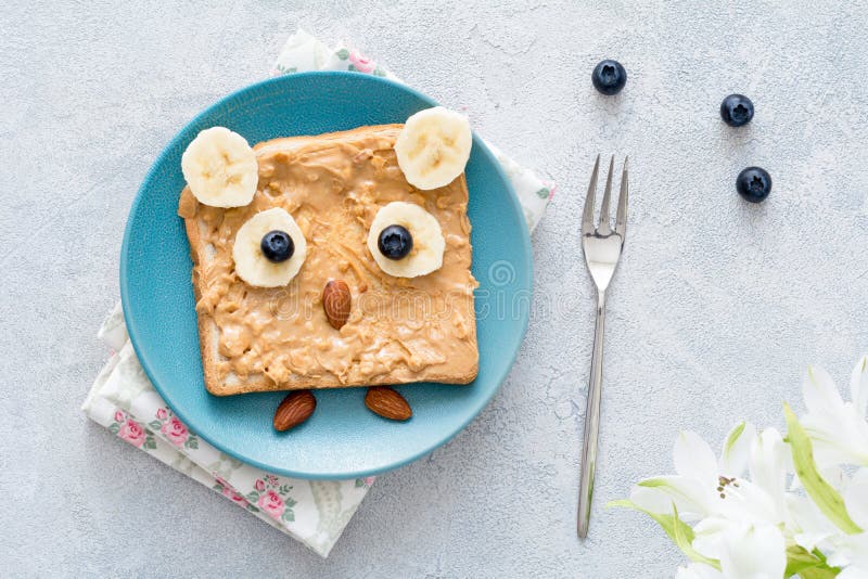 Peanut butter toast for kids healthy breakfast