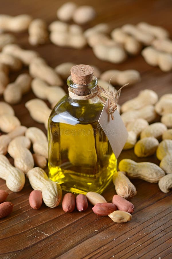 Peanut oil in the bottle stock photo. Image of ingredient 64782032