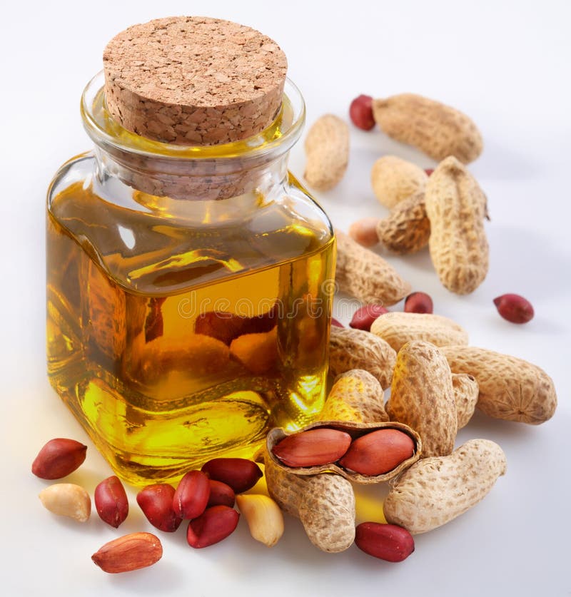 Peanut oil with nuts