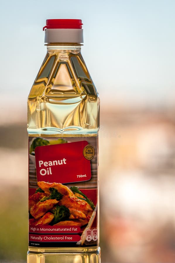 Peanut Oil in Plastic Bottle Stock Image Image of brown, cooking