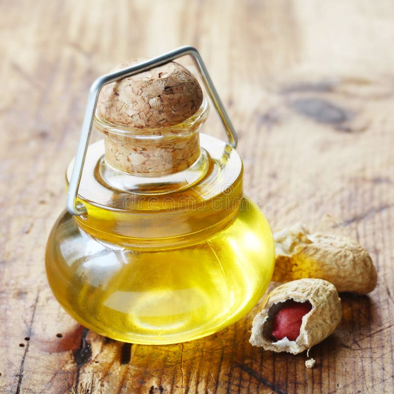 Bottle of Peanut Oil with Nuts Stock Photo Image of diet, bottle