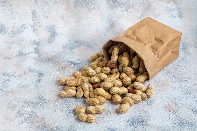 Peanuts. Contains Beneficial Vitamins and Minerals Stock Image Image