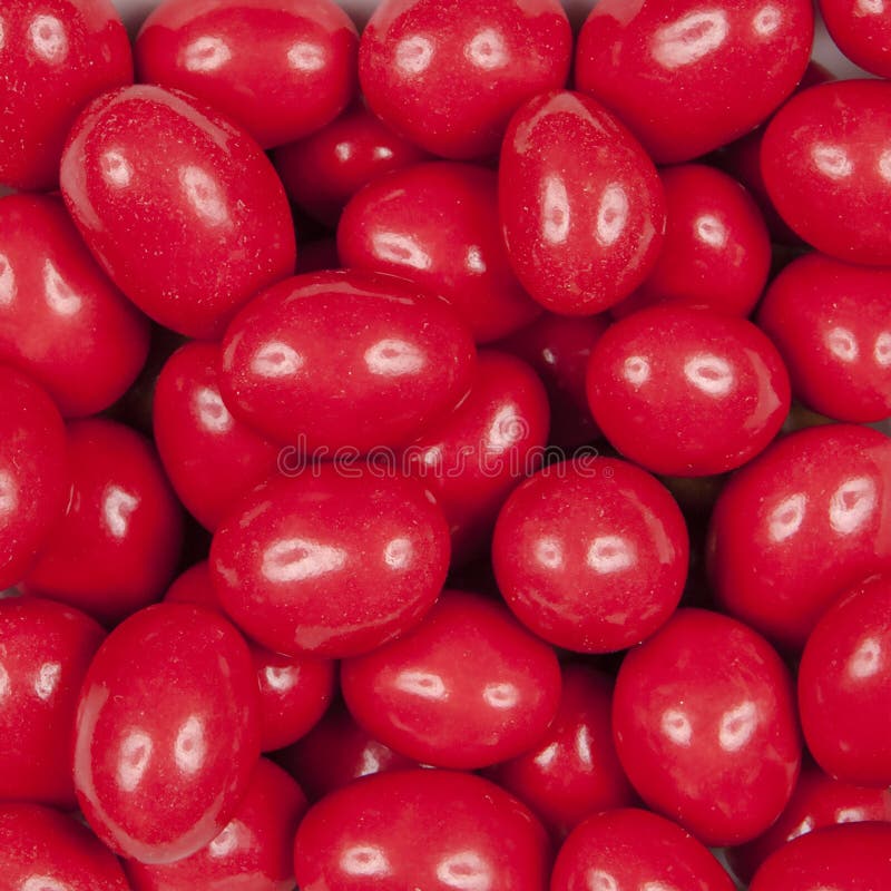 Peanuts Covered With Red Chocolate Stock Image Image of flavour, white 41576211
