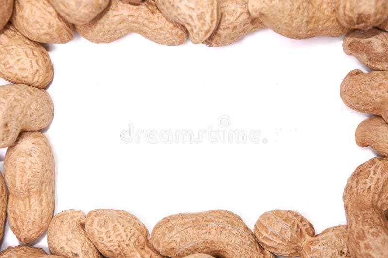 Peanuts in a peel on a white background isolate stock photo Peanuts in a peel on a white background isolate stock photo