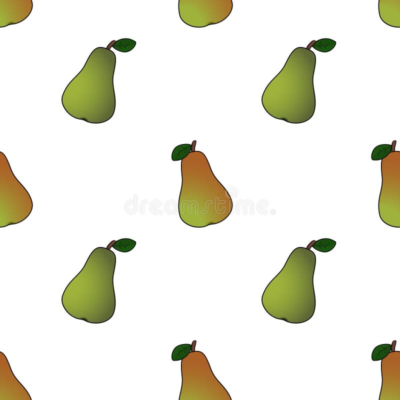 Pear abstract seamless pattern stock illustration Pear abstract seamless pattern stock illustration