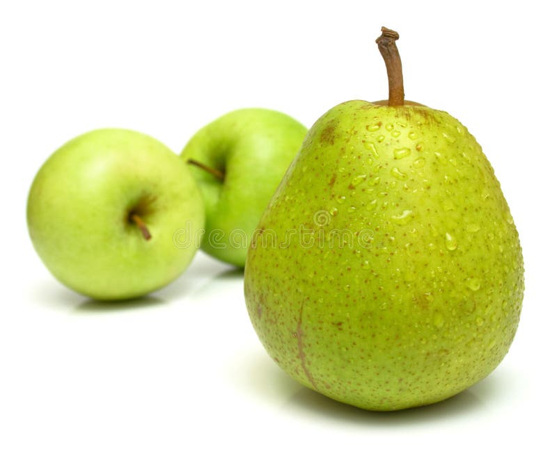 Pear and apples