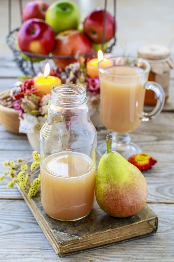Pear juice dessert stock image. Image of decor, fruit 167856925