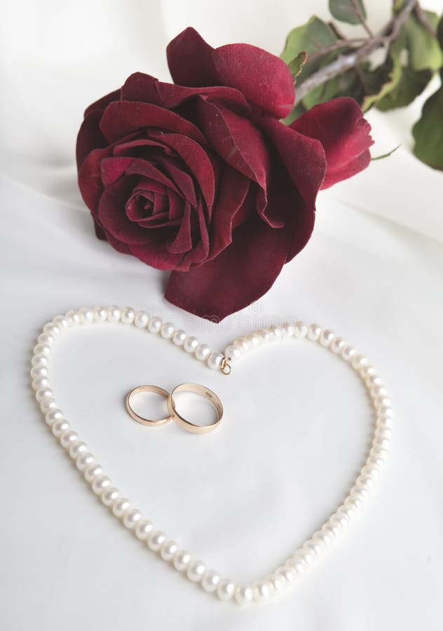 Pearl heart stock photo. Image of present, stag, valentine 1730362